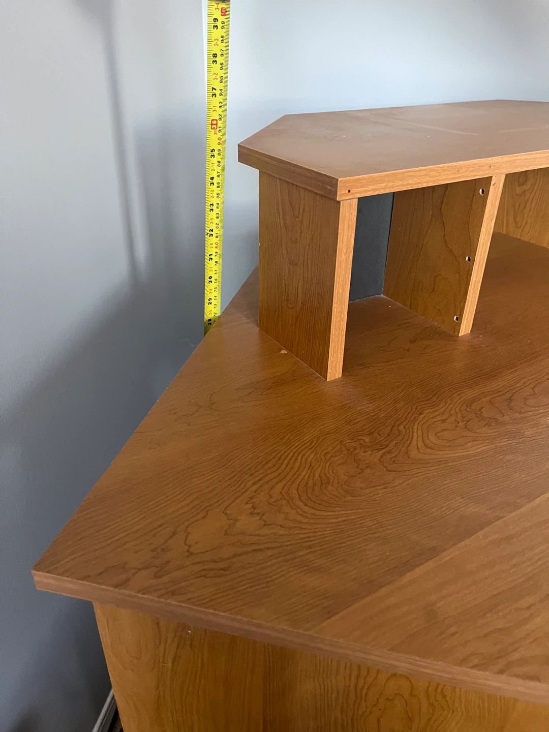 Corner Computer Desk with Hutch - photo 3
