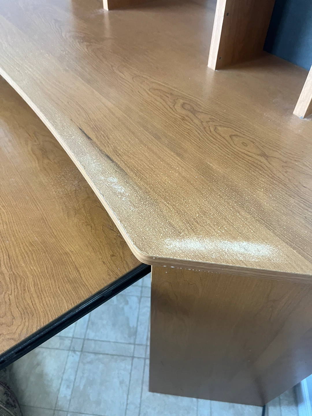 Corner Computer Desk with Hutch - photo 5