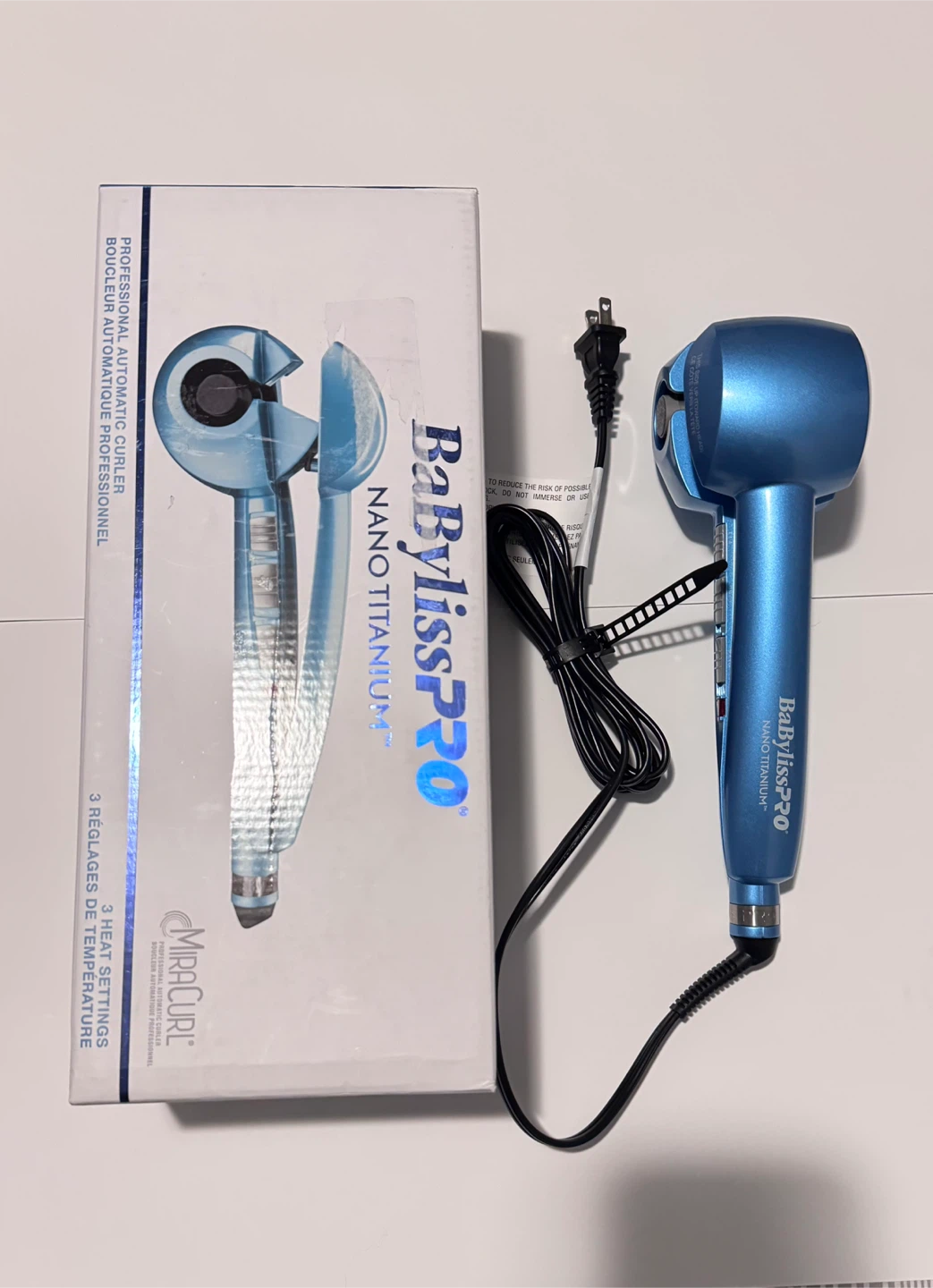New - BaBylissPRO Nano Titanium MiraCurl Automatic Curler