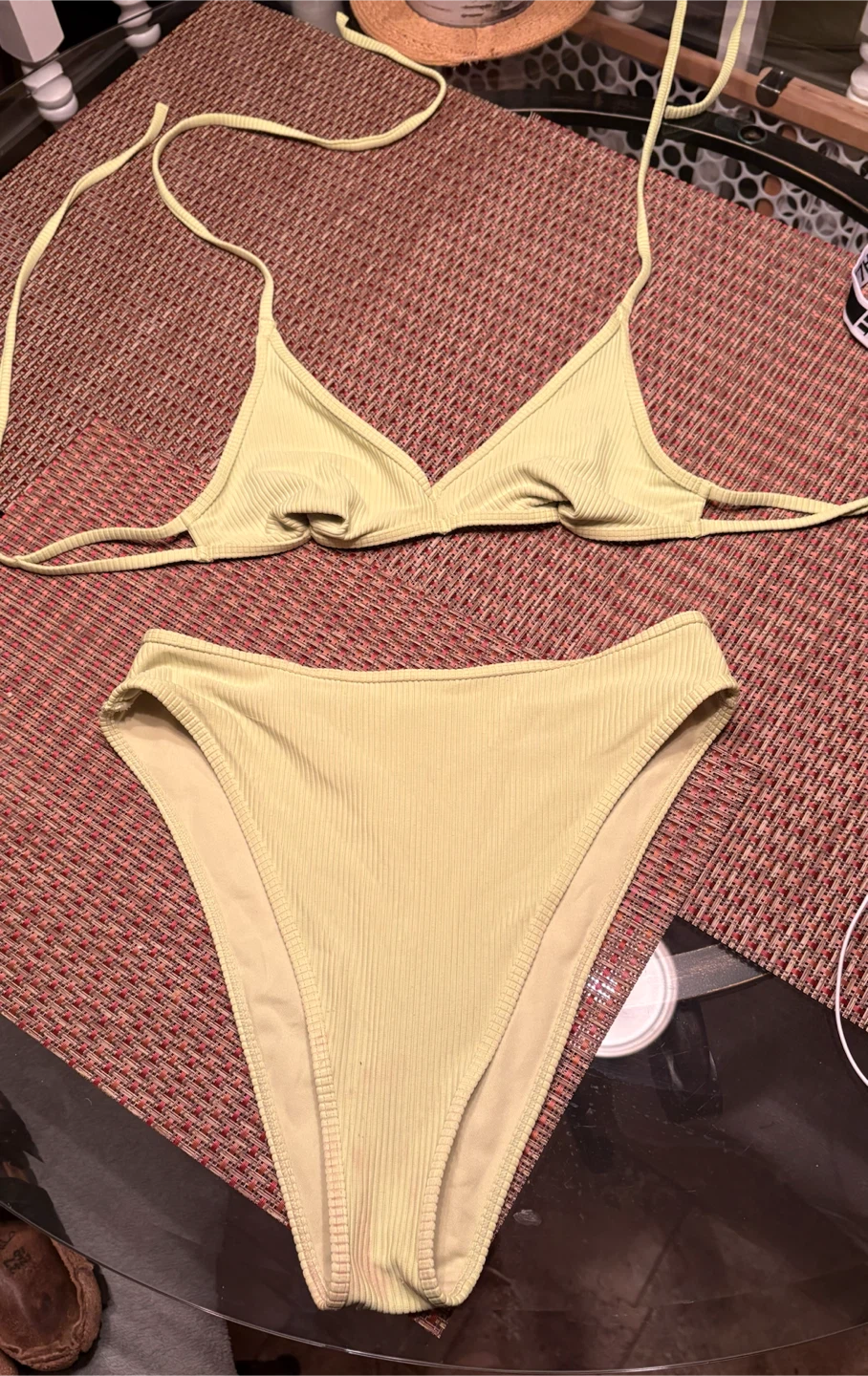 Neon Green Bathing Suit