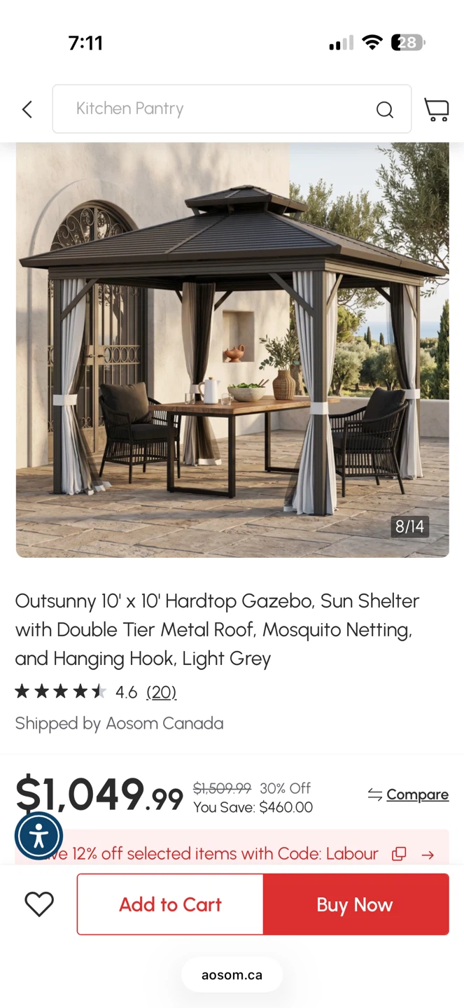 Gazebo Hardtop - photo 2