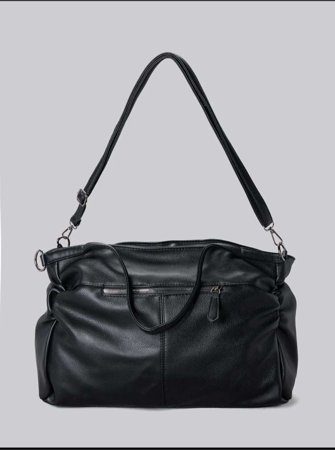 Faux Leather Shoulder Bag