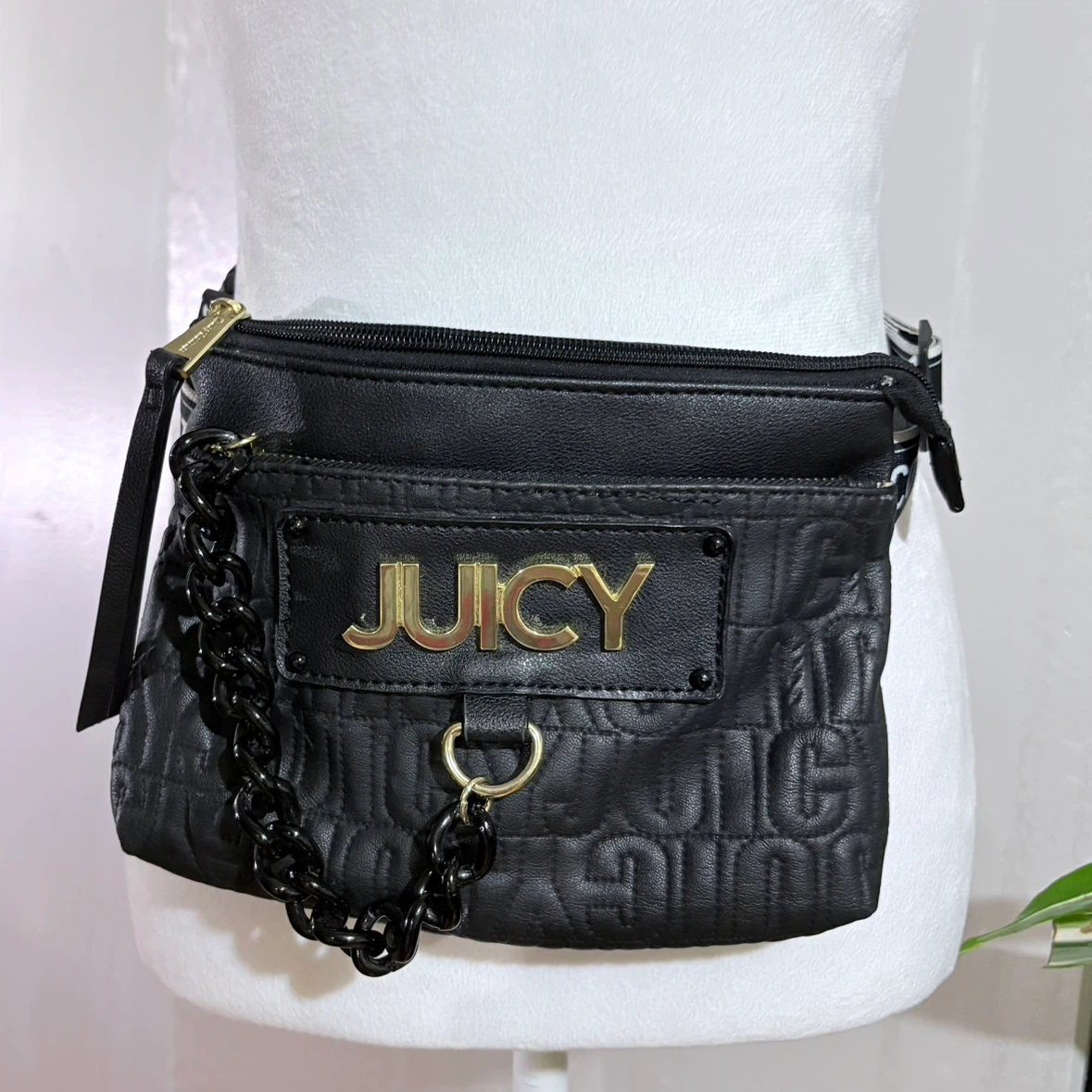 Juicy Couture Black Belt Bag Bag Vintage - photo 5