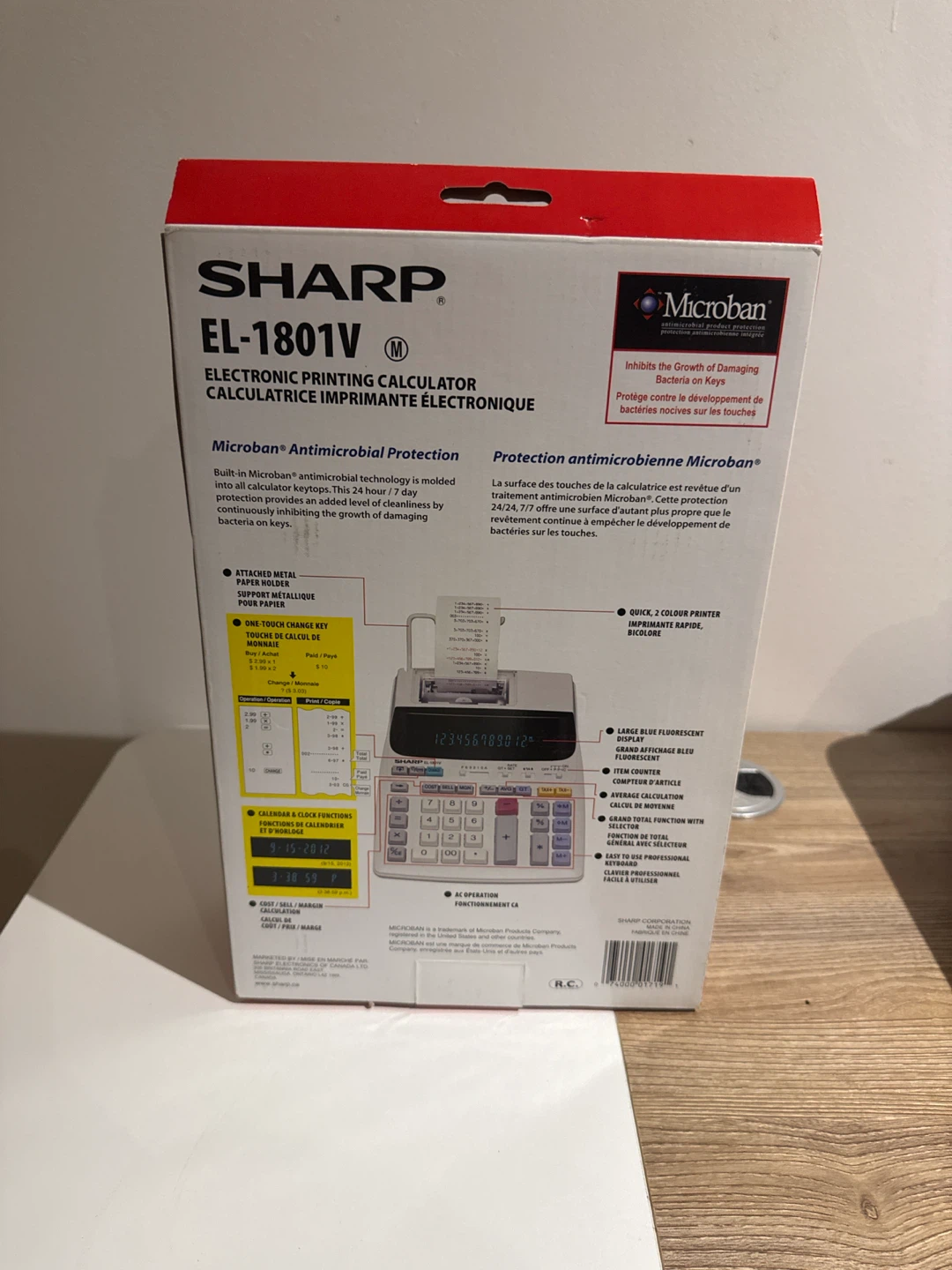 Sharp EL-1801V Electronic Printing Calculator - photo 3