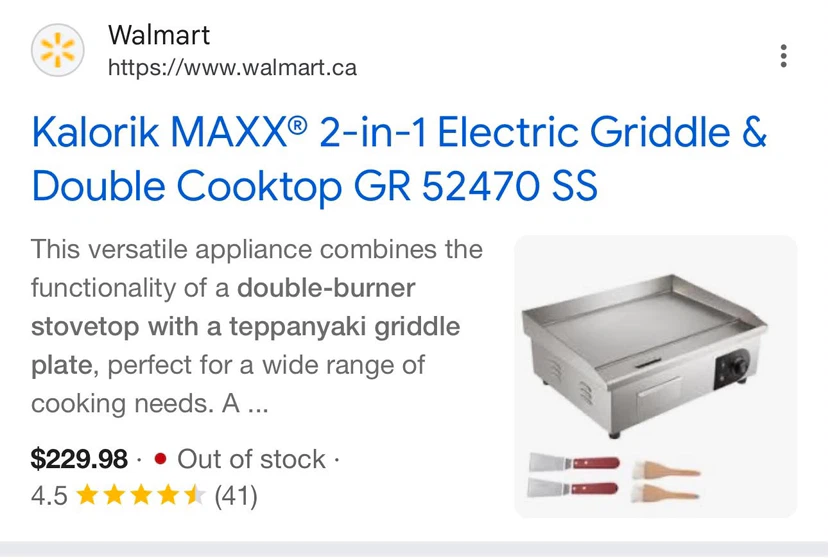 Kalorik MAXX 2-in-1 Electric Griddle & Cooktop - photo 2