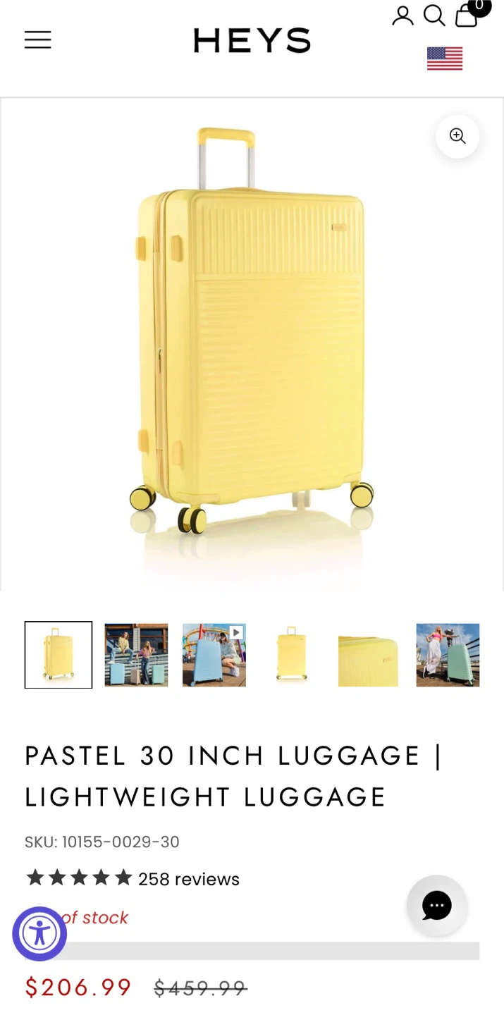 Heys Pastel 30 Inch Lightweight Luggage