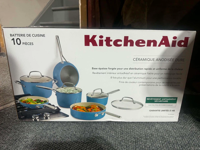 KitchenAid 10-Piece Hard Anodized Ceramic Cookware Set - photo 5