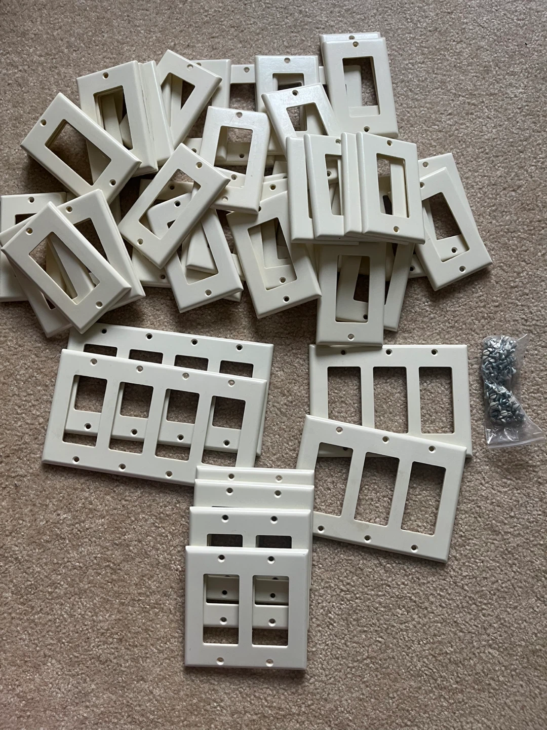 Assorted Ivory Light Switch Plates