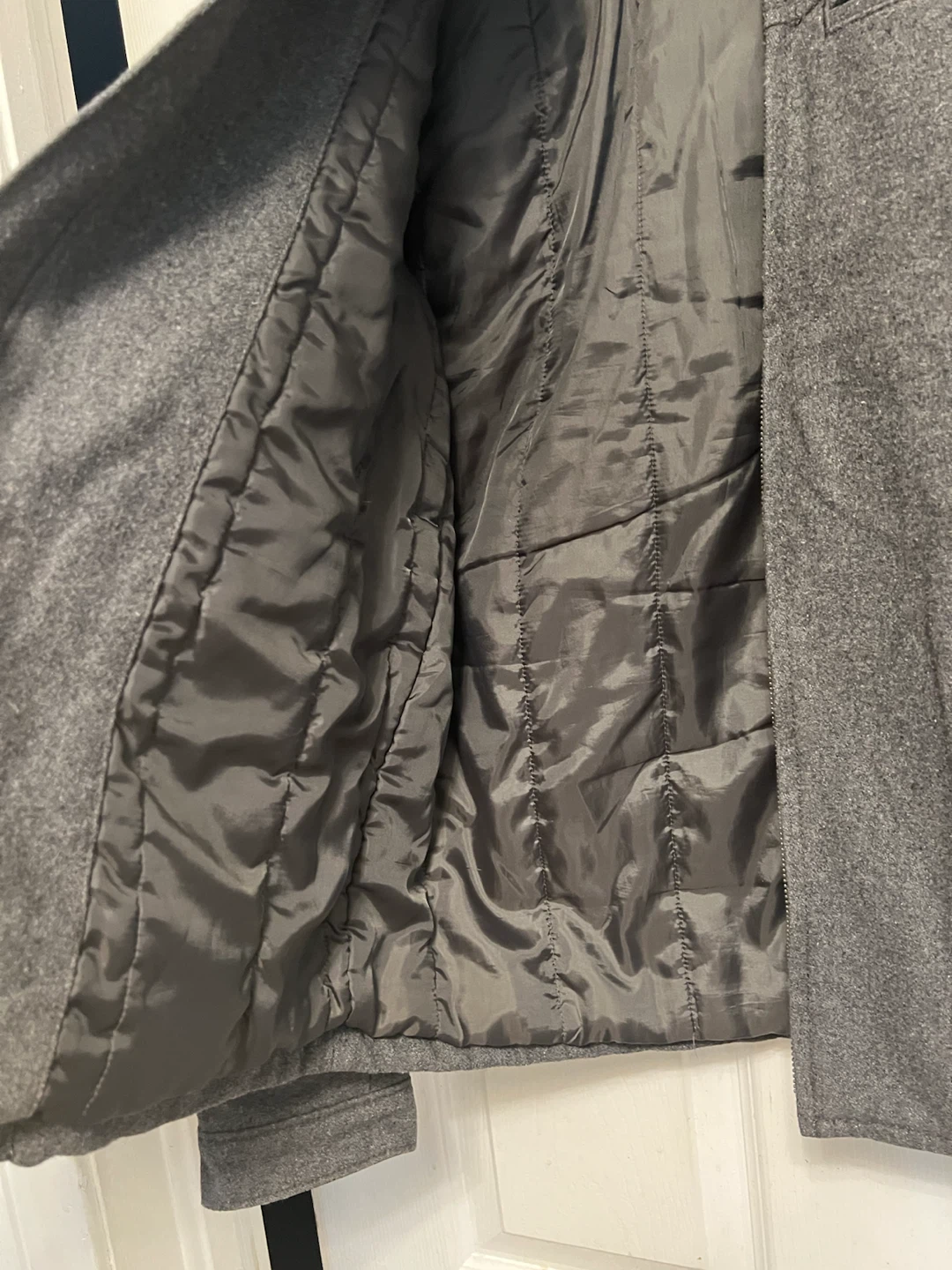 Men's Grey Wool Blend Jacket - photo 3