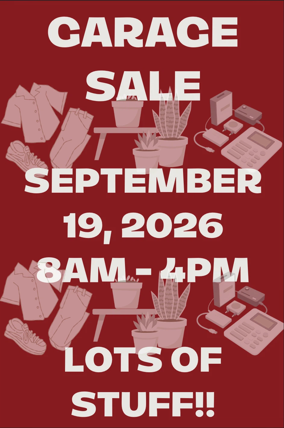 GARAGE SALE - WILLOWDALE YARD SALE DAY