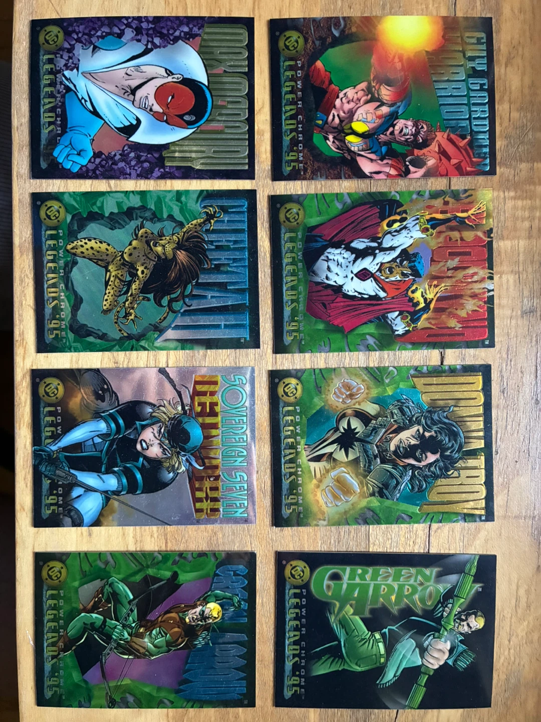 Big lot Vintage 1995 DC Power Chrome Legends Trading Cards - photo 2