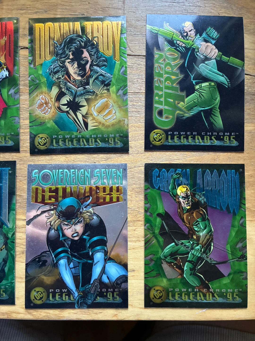 Big lot Vintage 1995 DC Power Chrome Legends Trading Cards - photo 5