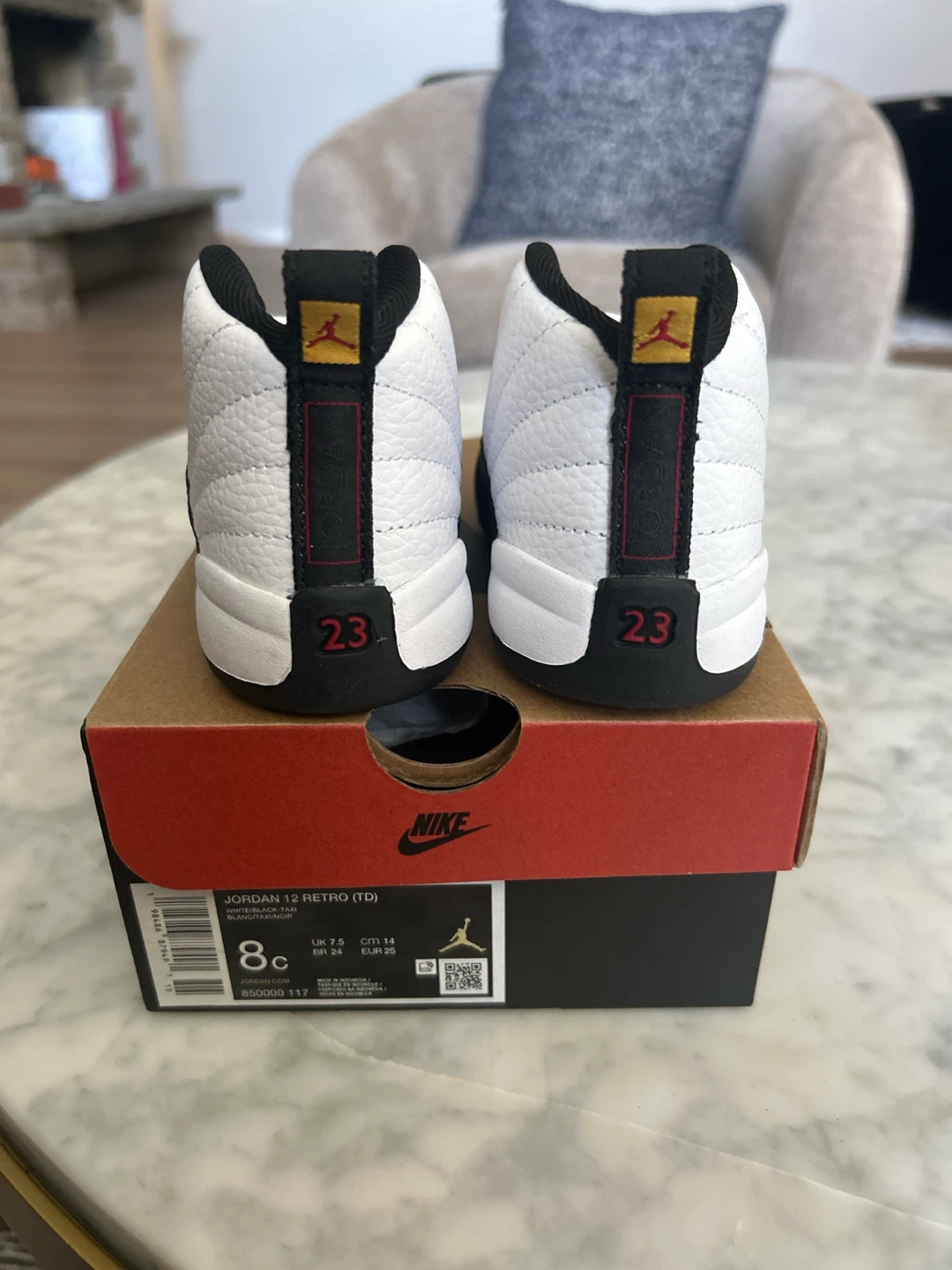 Jordan 12 Retro TD Toddler Shoes - photo 3