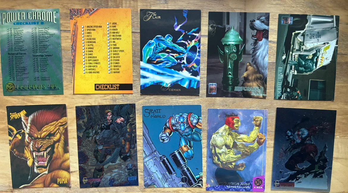 Big lot Vintage 1990s Marvel, Cyber Force & Comic Trading Cards