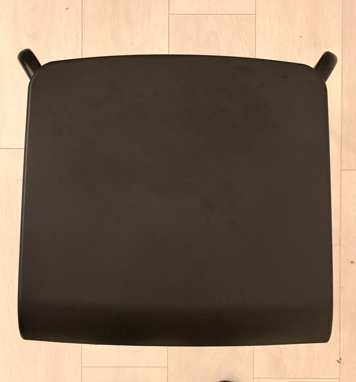 EUC black plastic barstool / little side table - photo 2