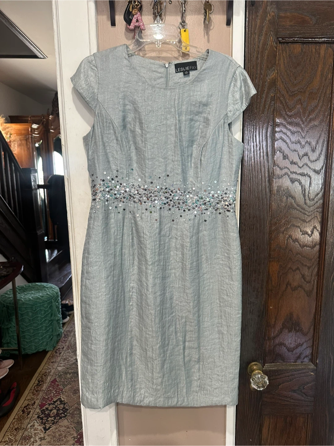 Leslie Fay Sequin Dress and Jacket Set - photo 2