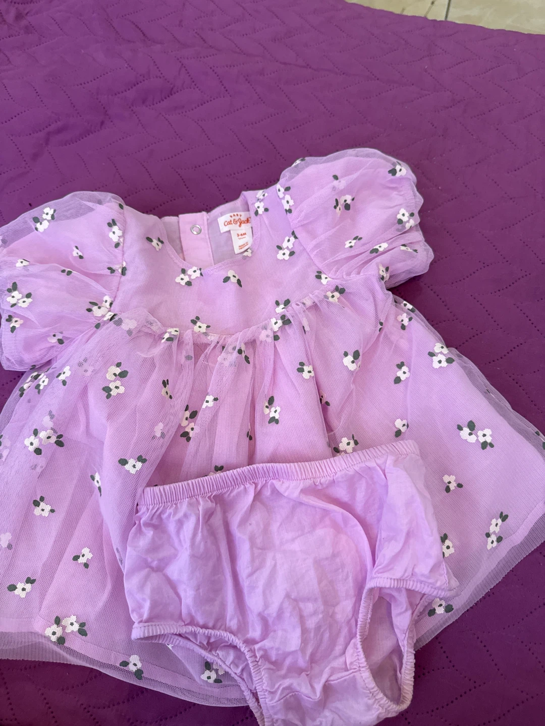 Cat & Jack Baby Girl Dress and Bloomer Set - photo 2