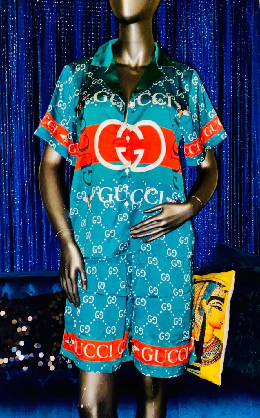Graphic Print Two-Piece Loungewear Set