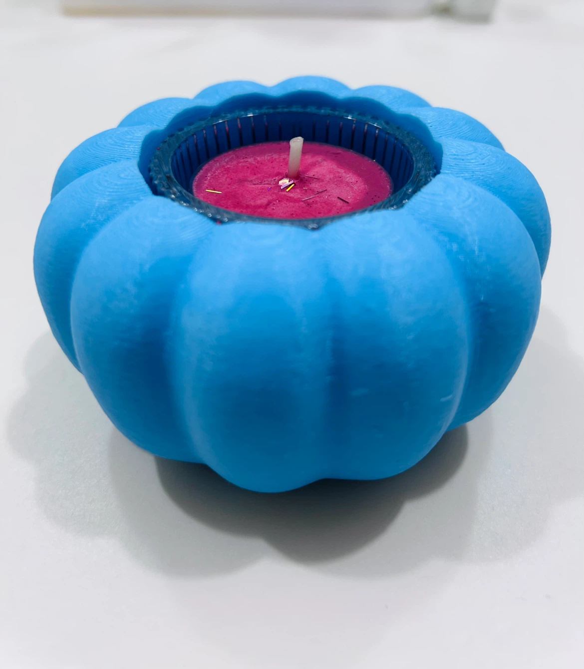 Tea light holder ( glow in the dark) - photo 3