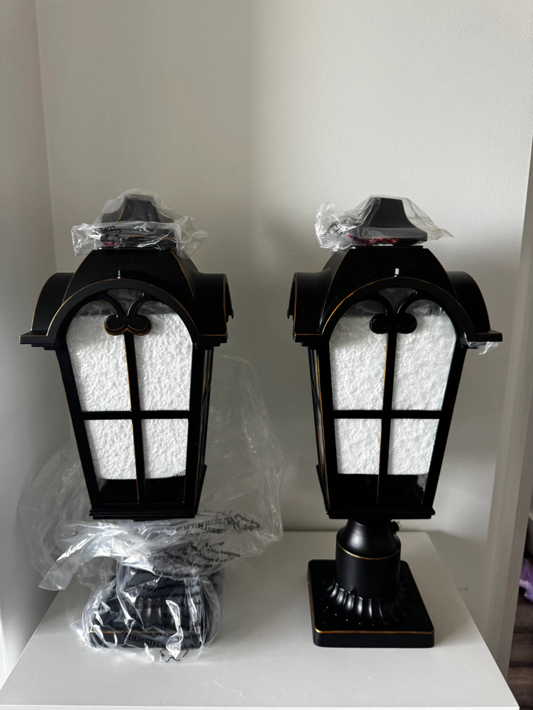 Edishine Outdoor Post Lights - 2 Pack