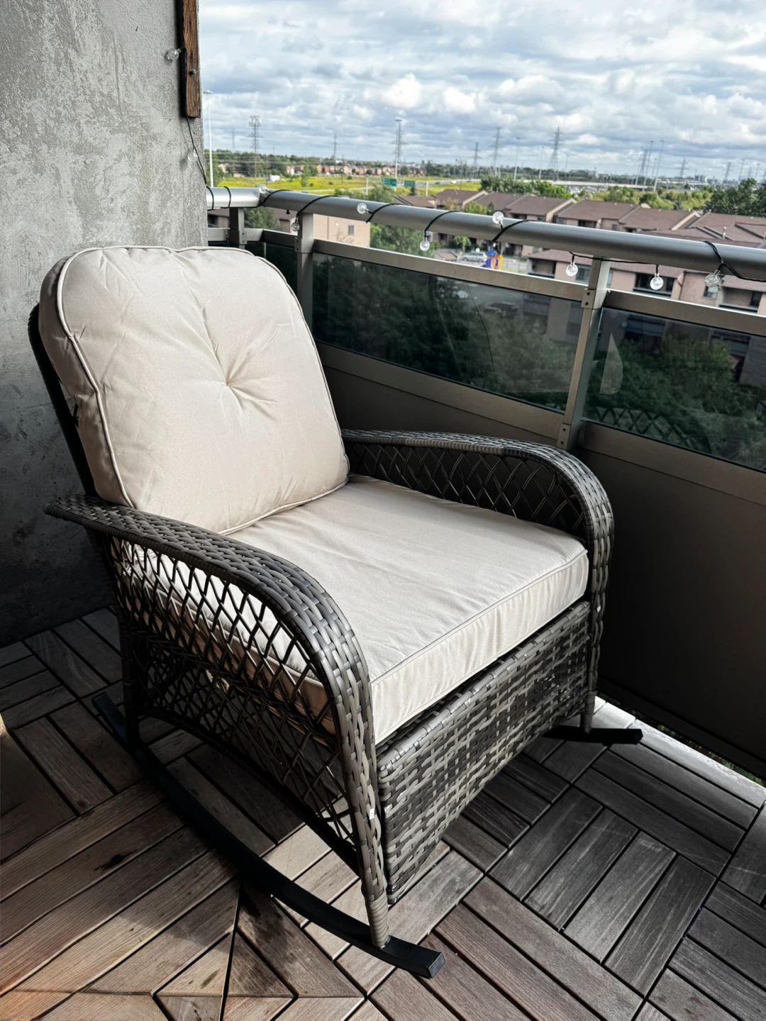 Wicker Patio Rocking Chair - photo 2