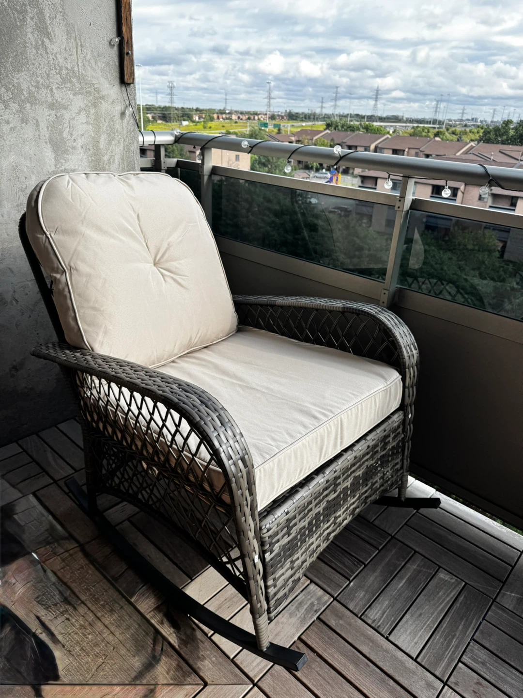 Wicker Patio Rocking Chair