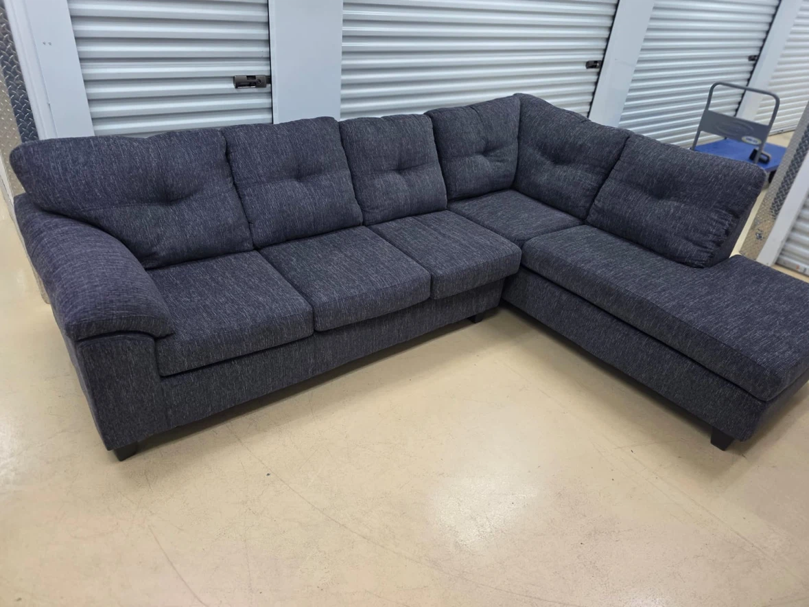 Dark Grey Sectional Sofa - photo 4