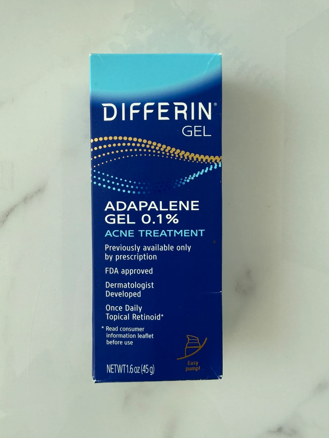 Differin Adapalene Gel 0.1% Acne Treatment