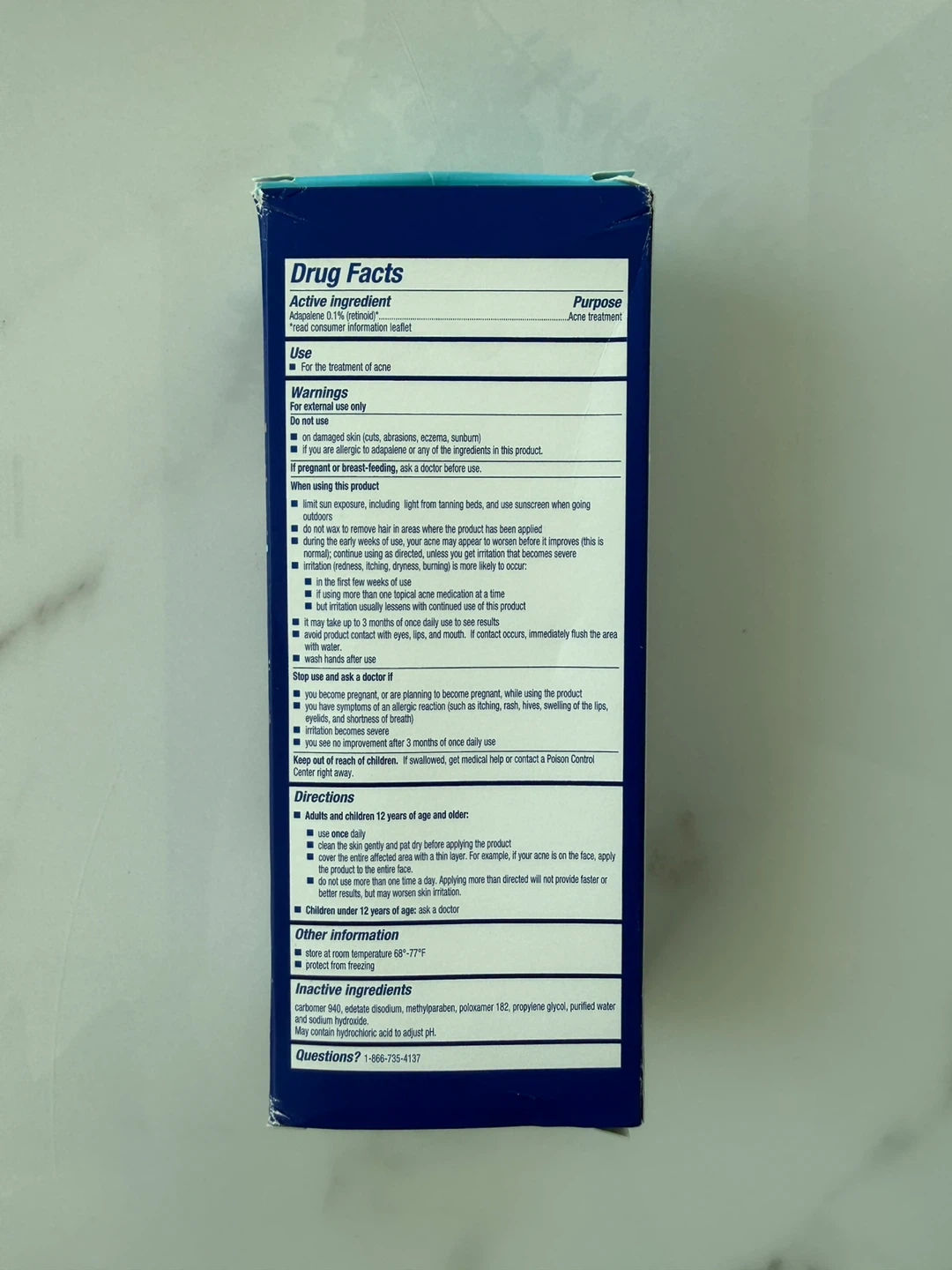 Differin Adapalene Gel 0.1% Acne Treatment - photo 2