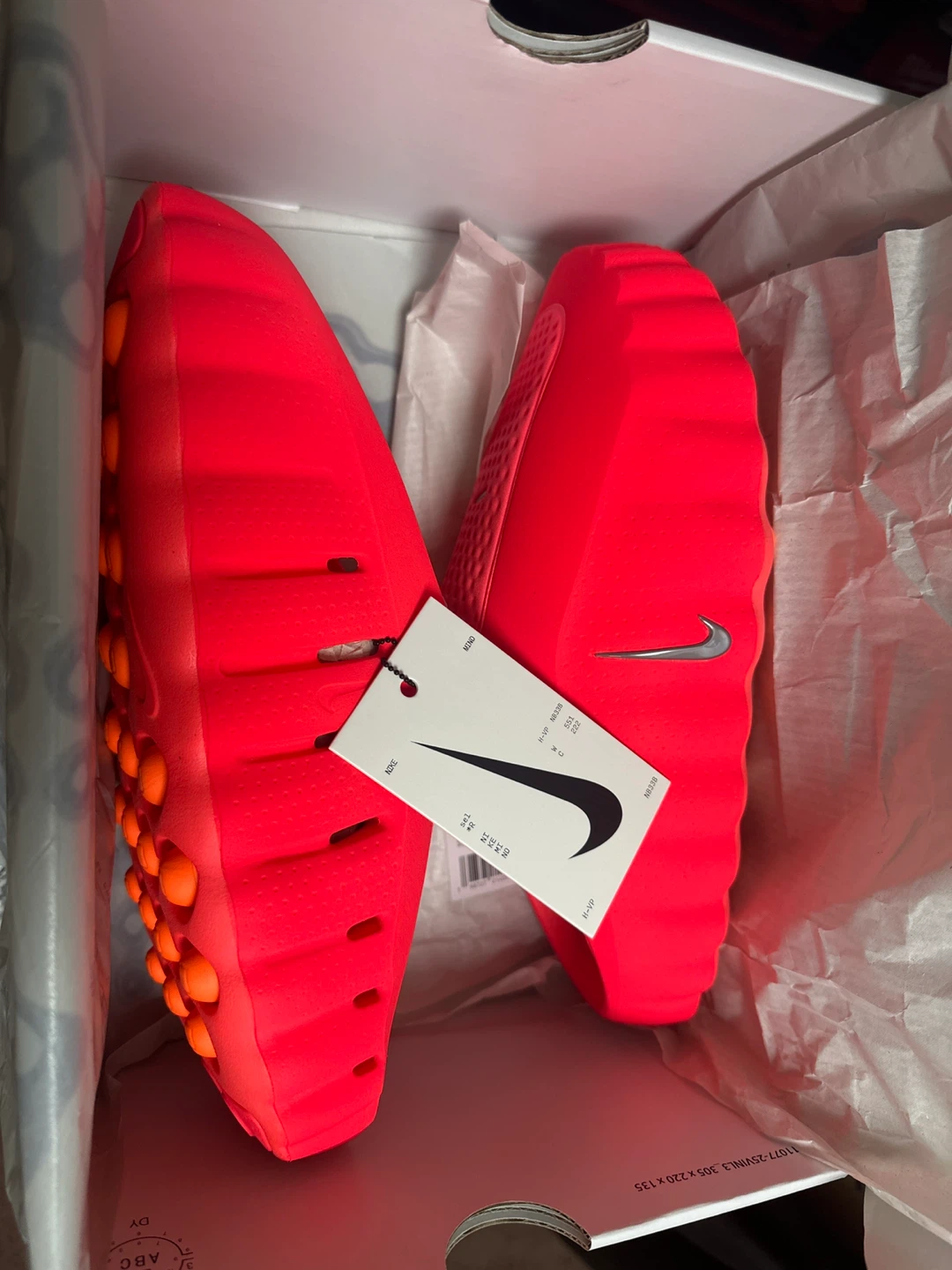 Nike Mind 001 Slides Solar Red/Chrome