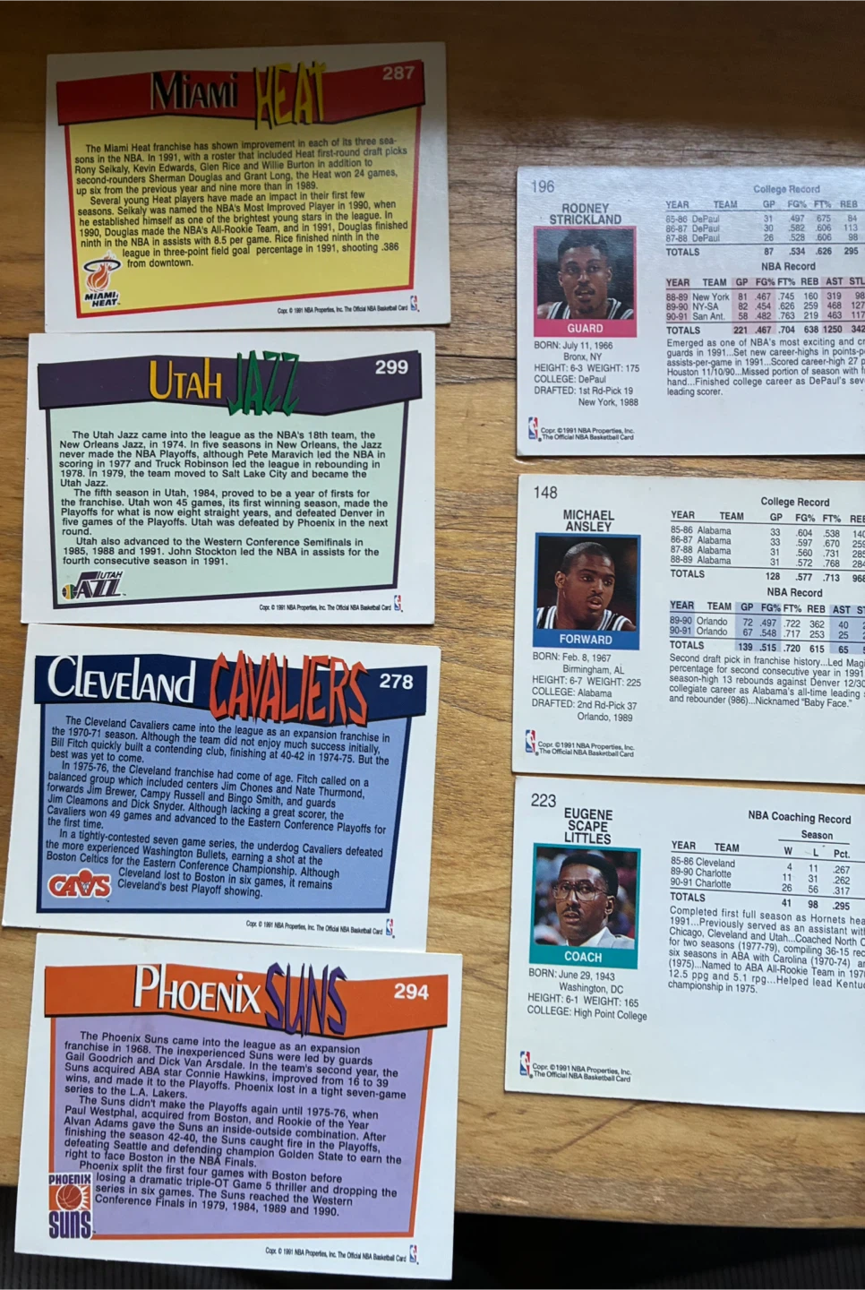 Big lot Vintage 1991-92 NBA Hoops Basketball Cards - photo 4
