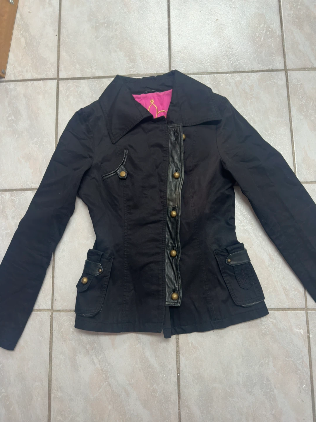 y2k Mackage Black Jacket