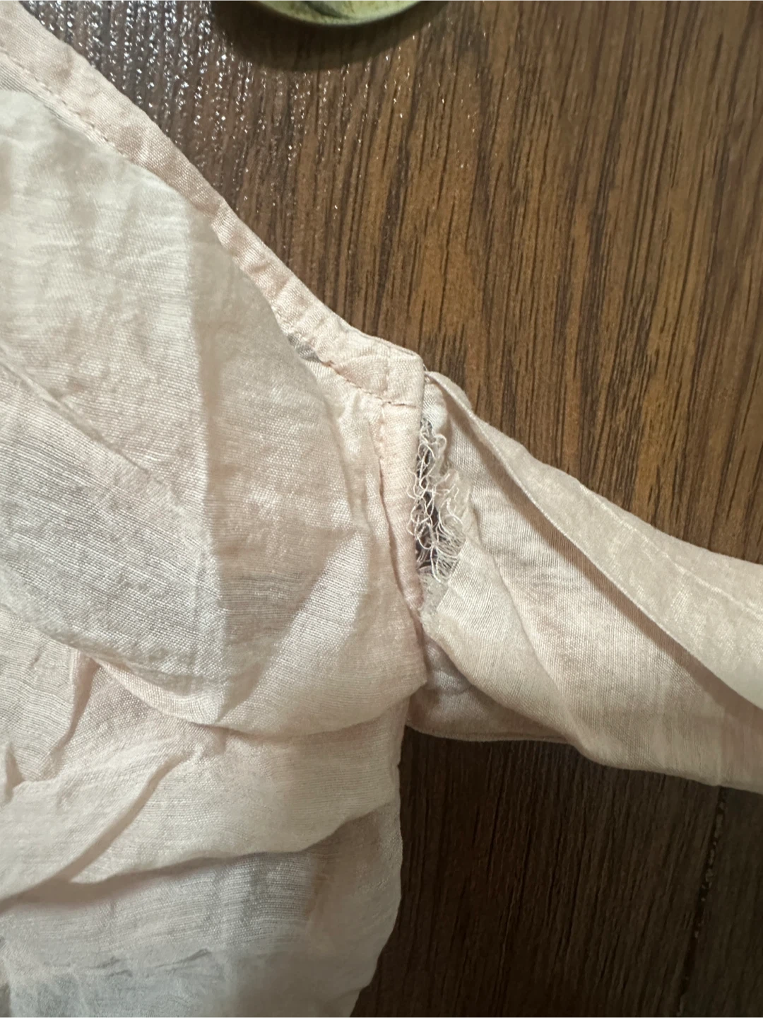 Zara Blush Pink Wrap Blouse Size Large - photo 2