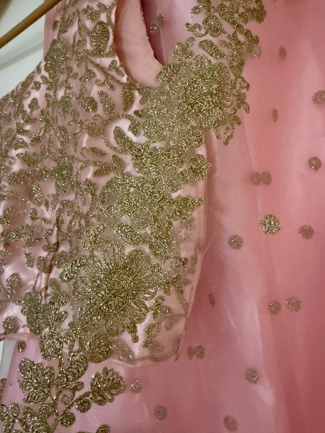 Pink Embroidered Lehenga Choli with Dupatta - photo 3