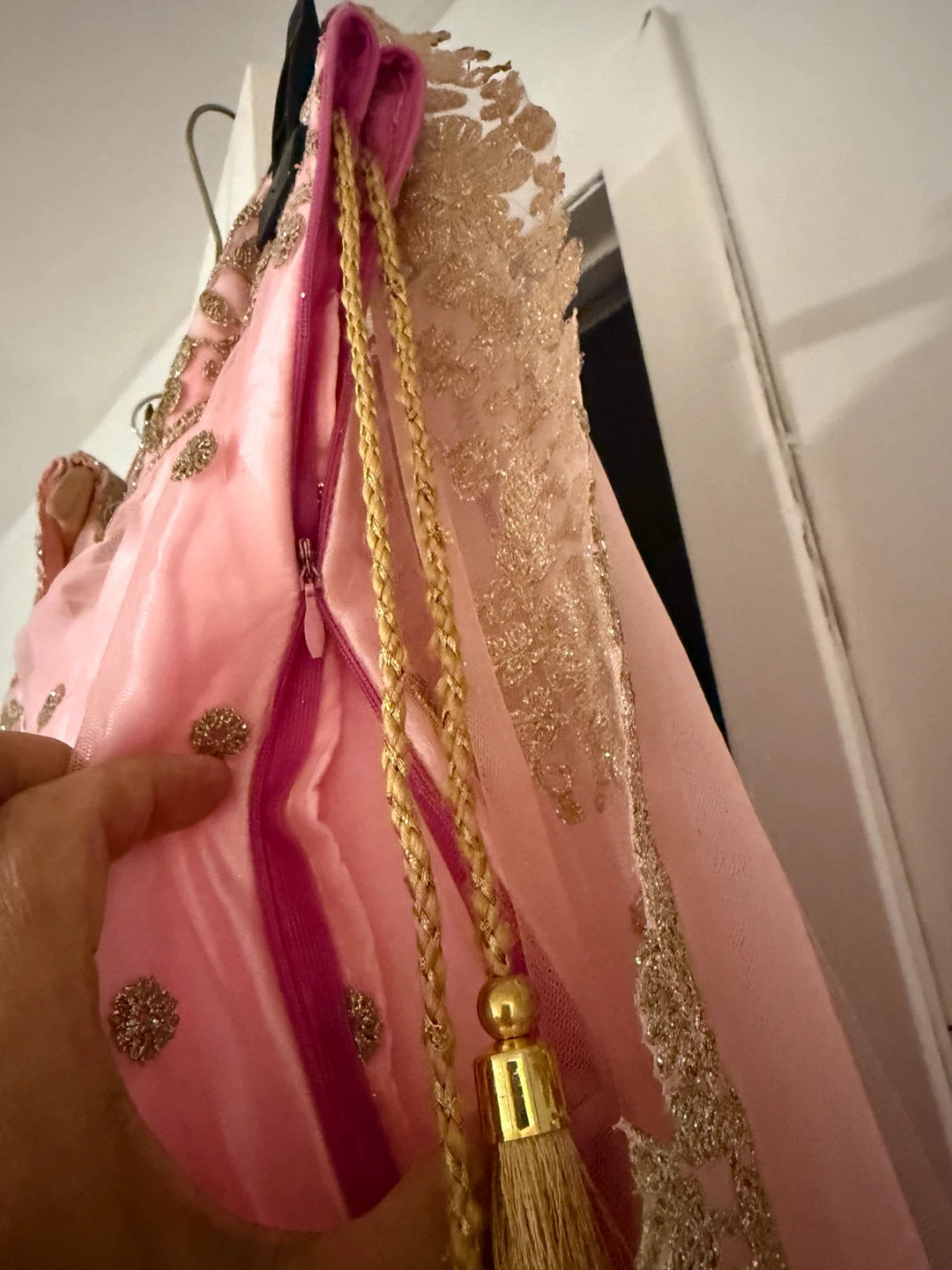Pink Embroidered Lehenga Choli with Dupatta - photo 4