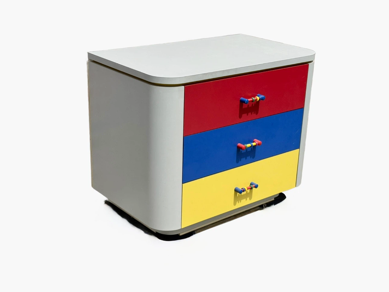 Colorfull 3 Drawer Nightstand Chest