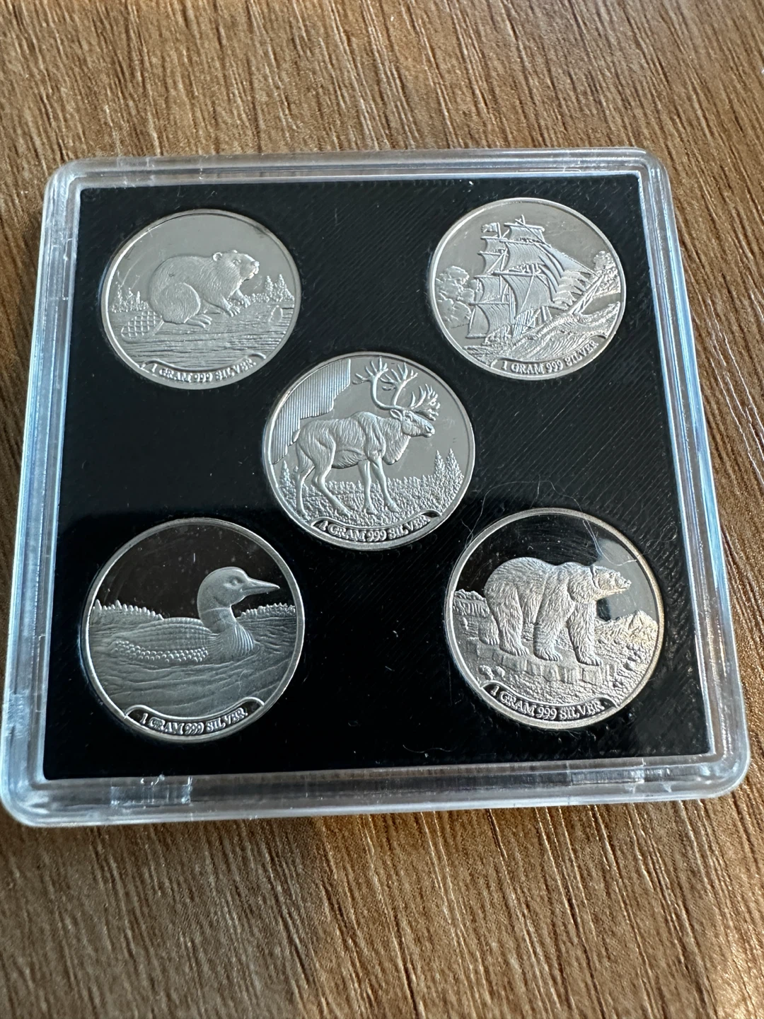 Canada Wildlife 1 Gram Silver Coin Set