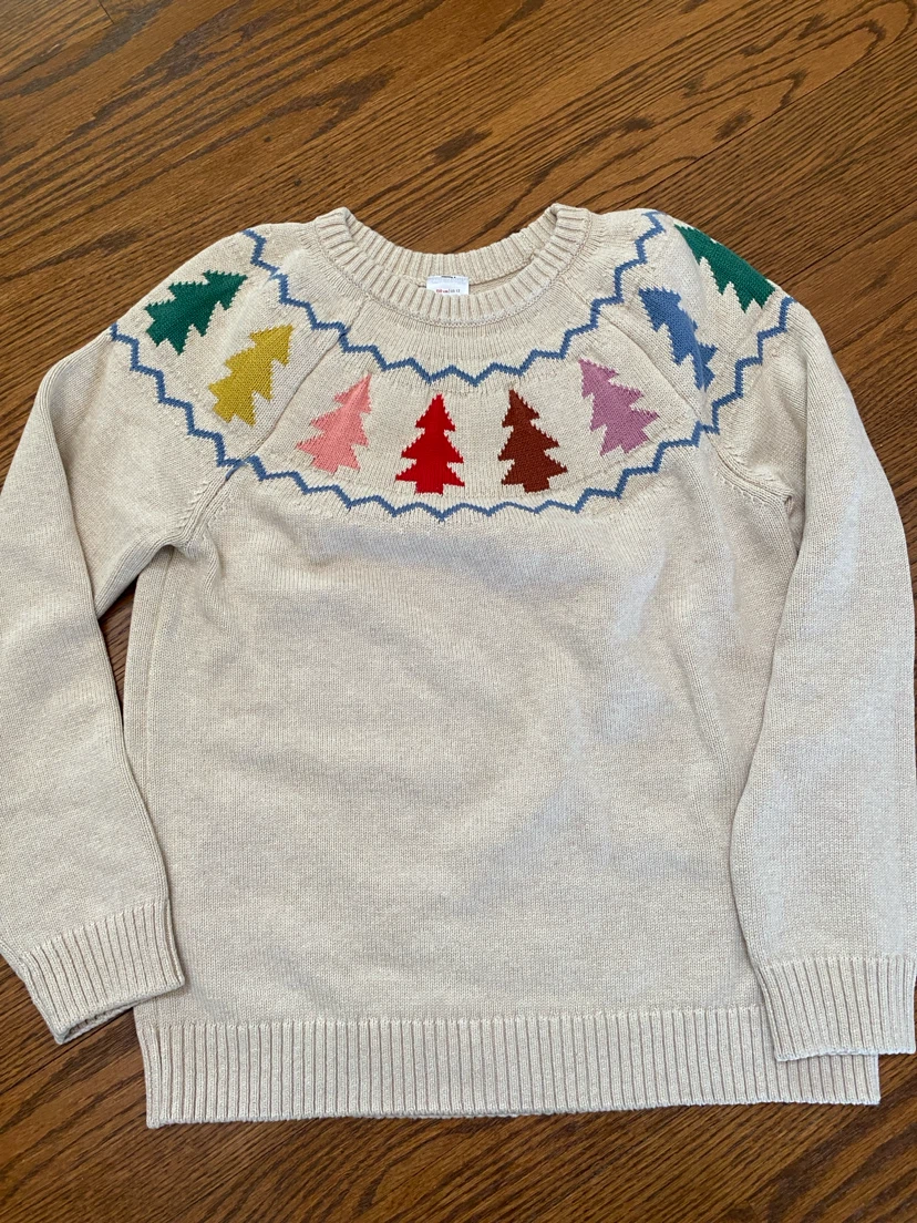 Hanna Andersson Christmas Tree Sweater Size 12