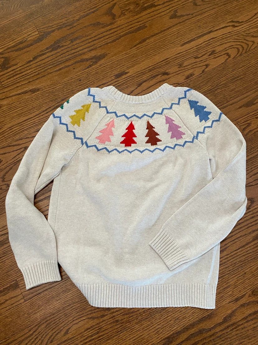 Hanna Andersson Christmas Tree Sweater Size 12 - photo 3