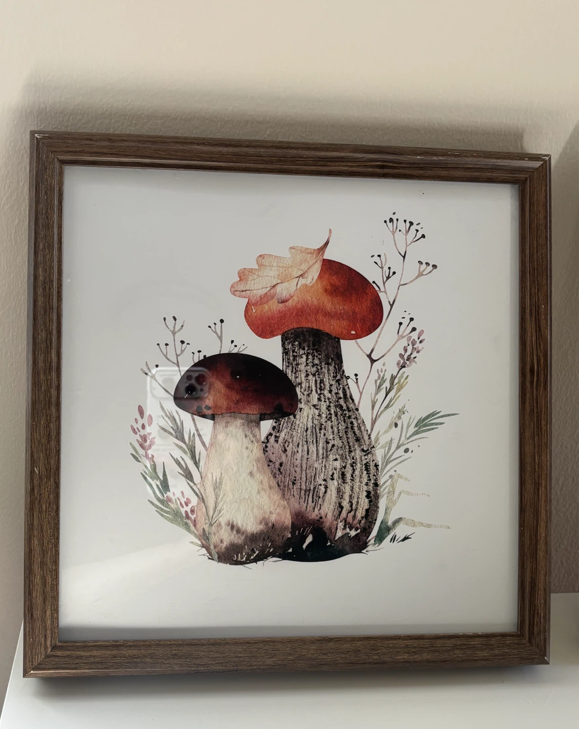 Set of two mushroom wall art pieces - photo 2