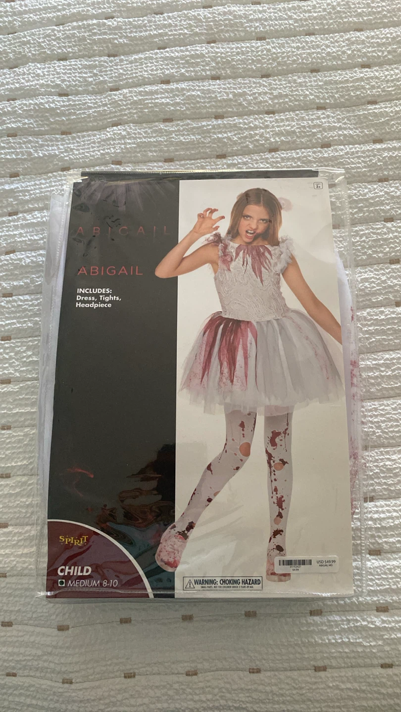 Spirit Halloween Abigail Child Costume Medium 8-10