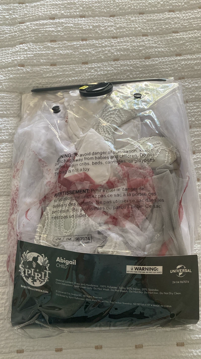 Spirit Halloween Abigail Child Costume Medium 8-10 - photo 3