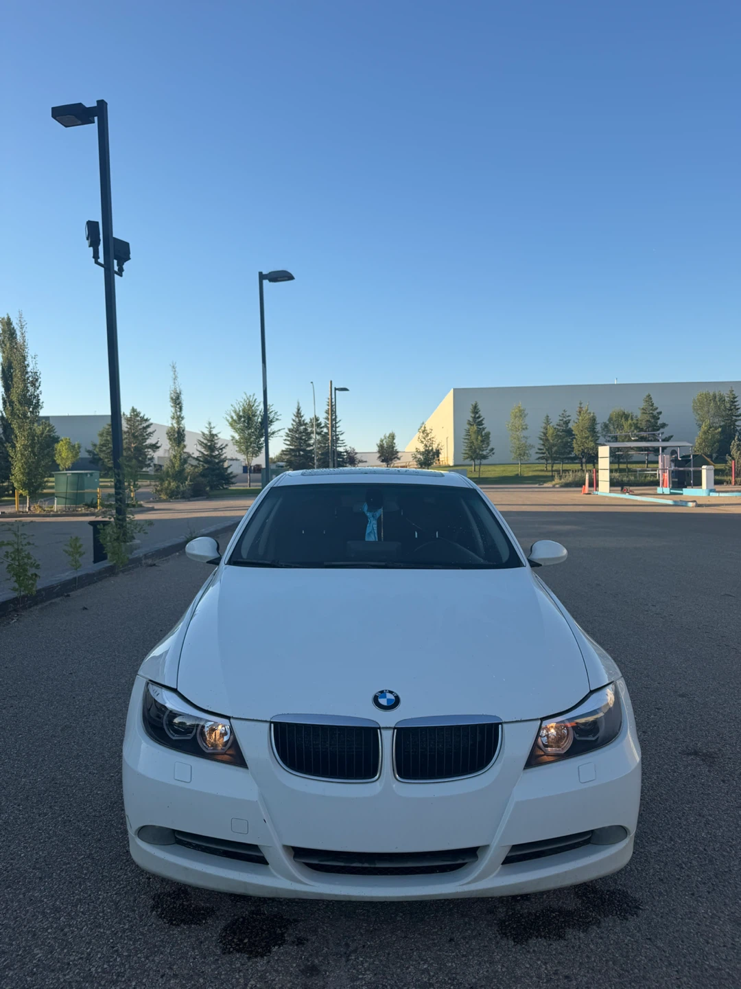 White BMW 328i Sedan