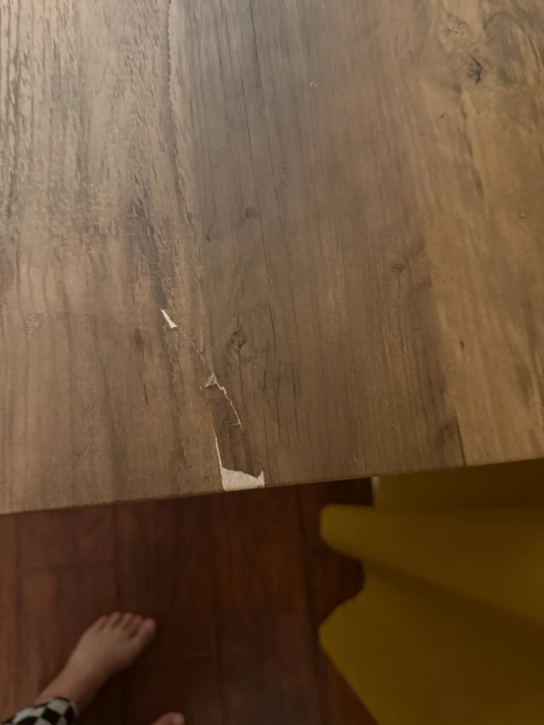 Wood Grain Desk with Black Legs - photo 3