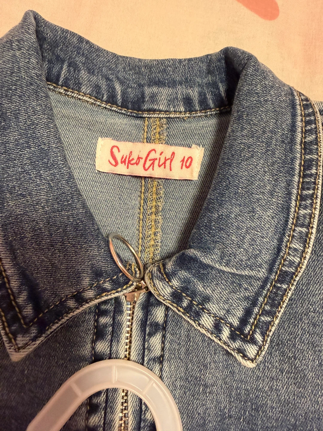 Girl Denim Jumpsuit - Size 10 - photo 3