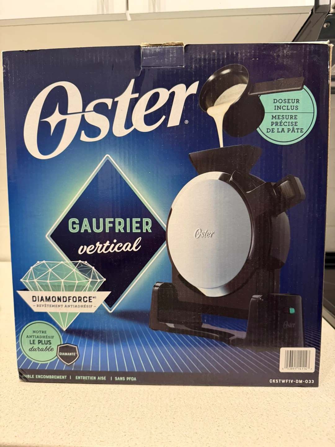 Oster DiamondForce Vertical Waffle Maker