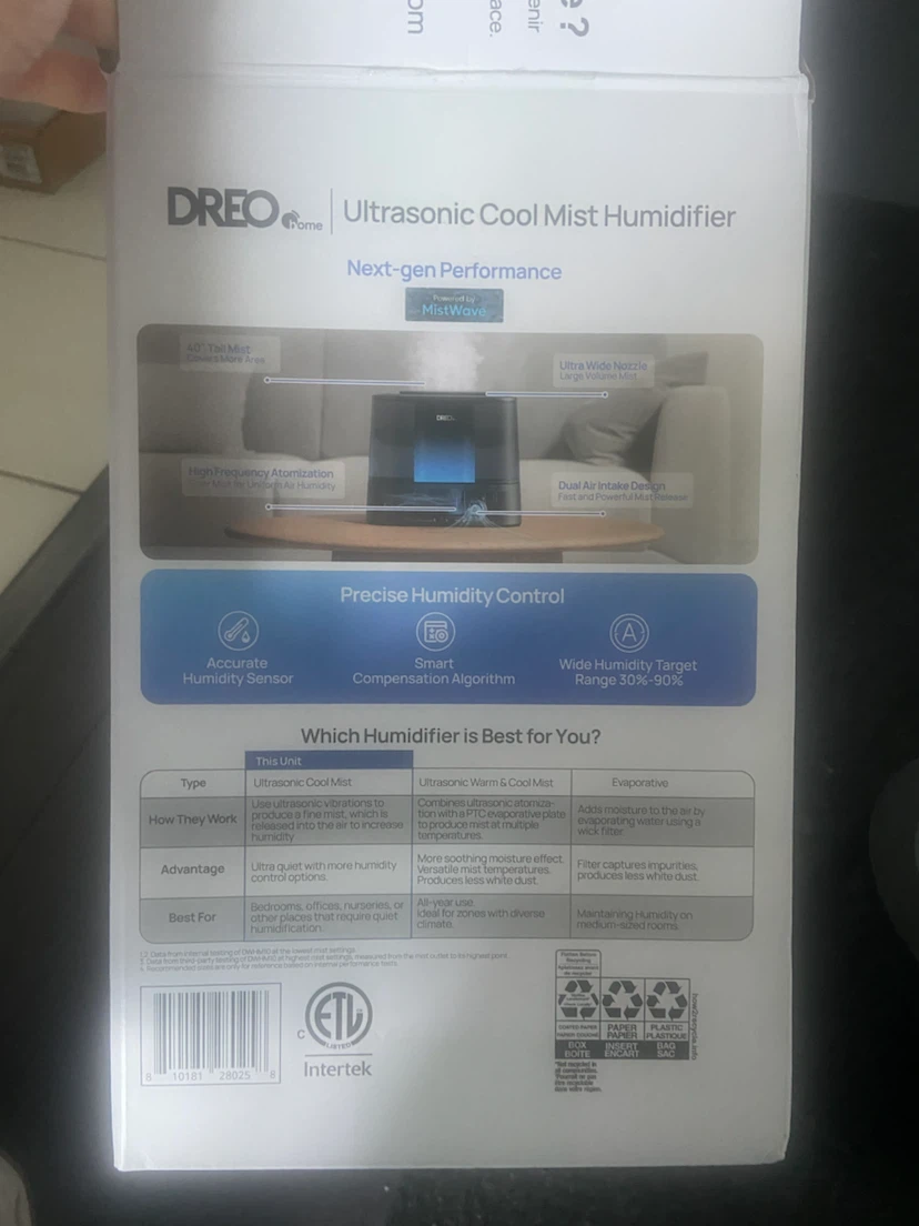 Dreo Ultrasonic Humidifier - spare parts - photo 3