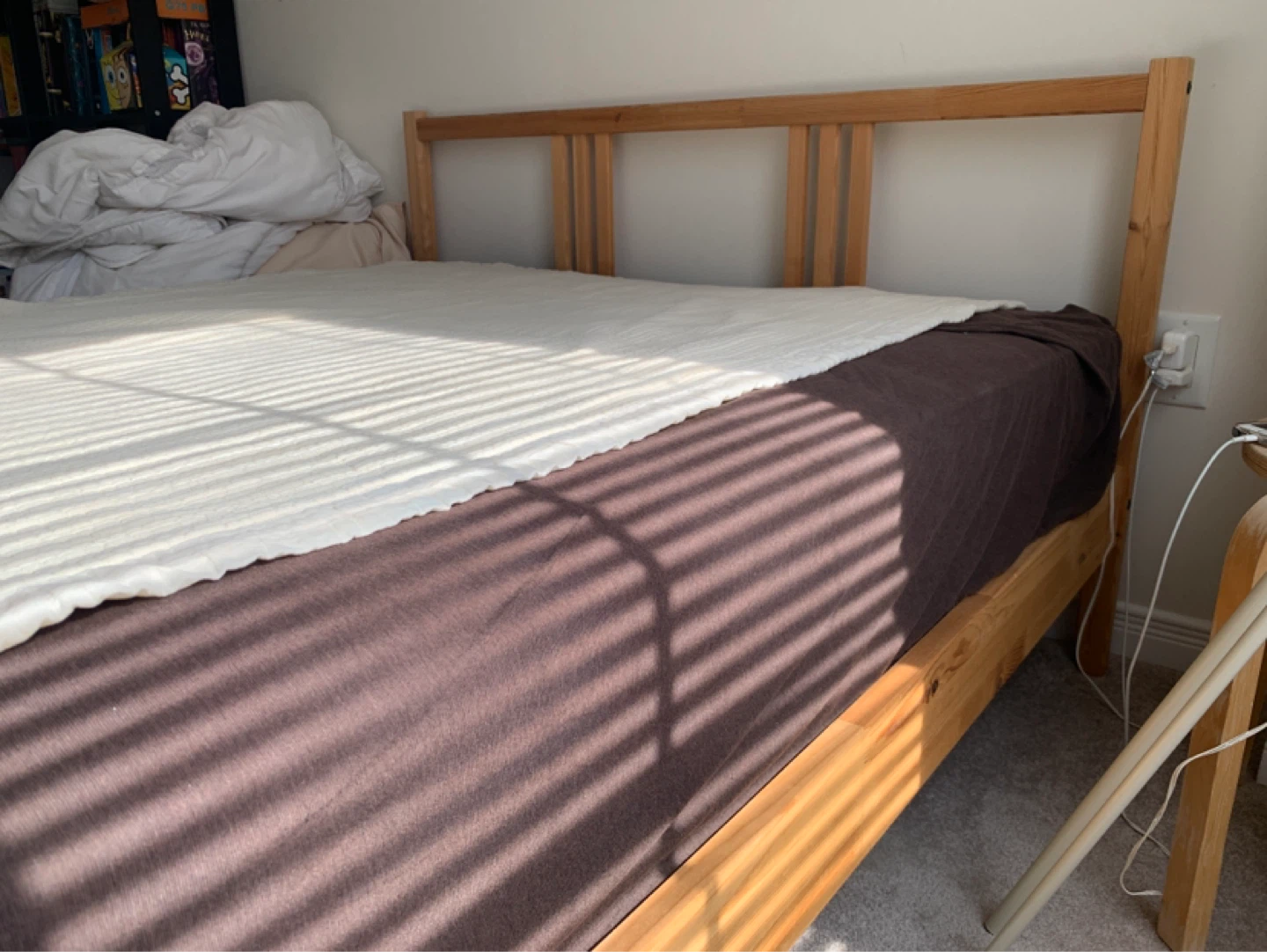 IKEA Oak Wooden Bedframe - photo 3