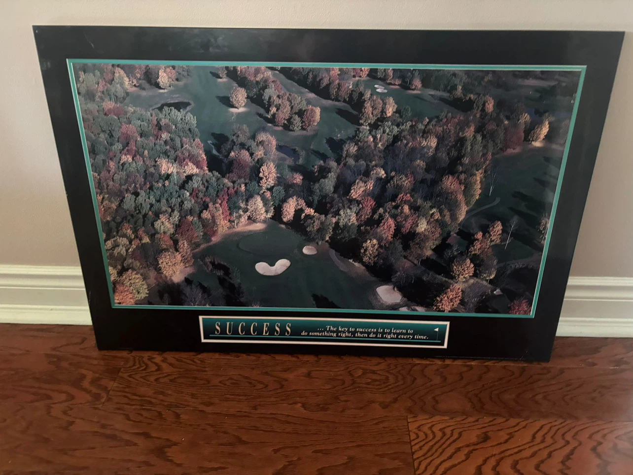 Success Golf Course Motivational Poster