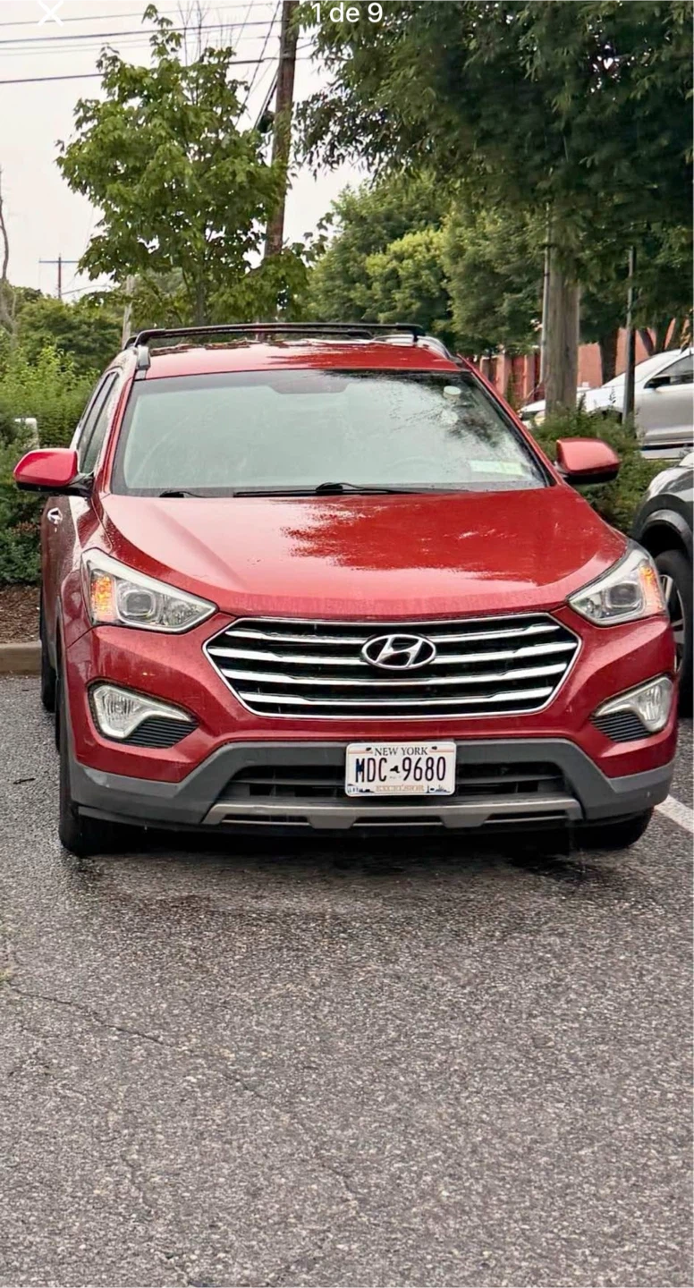 Red Hyundai Santa Fe AWD